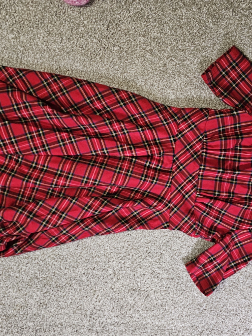 Hell Bunny Red Tartan Swing Dress
